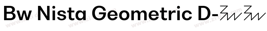 Bw Nista Geometric D字体转换